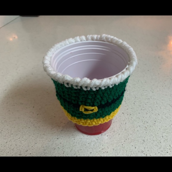 Elf Cup Cozy New Handmade Crochet - Picture 6 of 6
